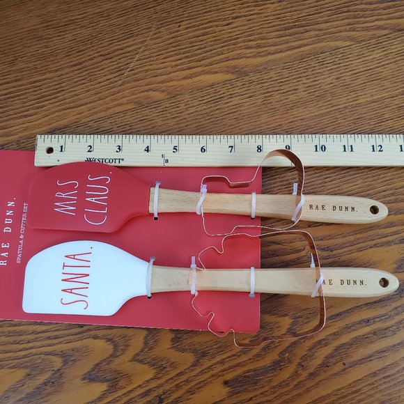 Rae Dun Spatula Cookie Cutter Santa Red White - Picture 3 of 10